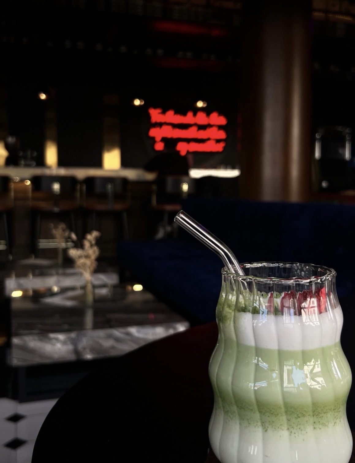 Iced Matcha im Charlie’s